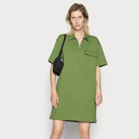 Samsoe Samsoe Jessy Shirt Dress in Twist Of Lime - Picture 1 of 9
